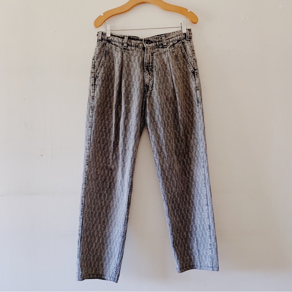 1980s GRAY TEXTURED SILVERTAB LEVI’S JEANS LOOSE 30x30